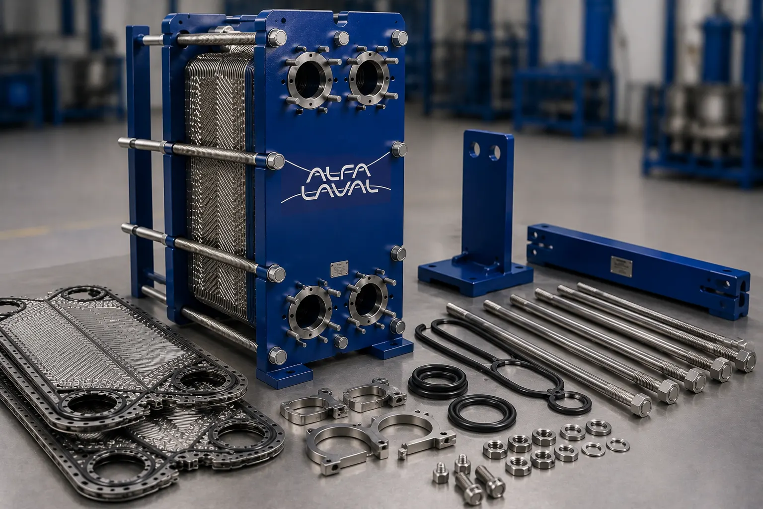Alfa Laval plate heat exchanger maintenance service in Dubai