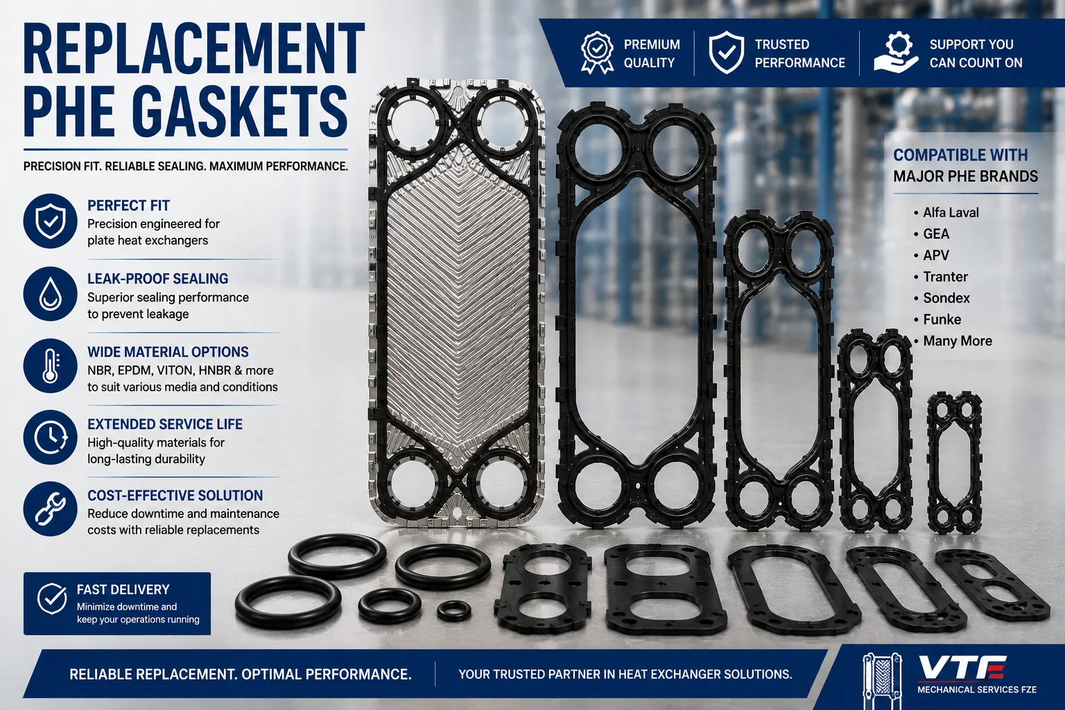 replacement phe gaskets dubai 2