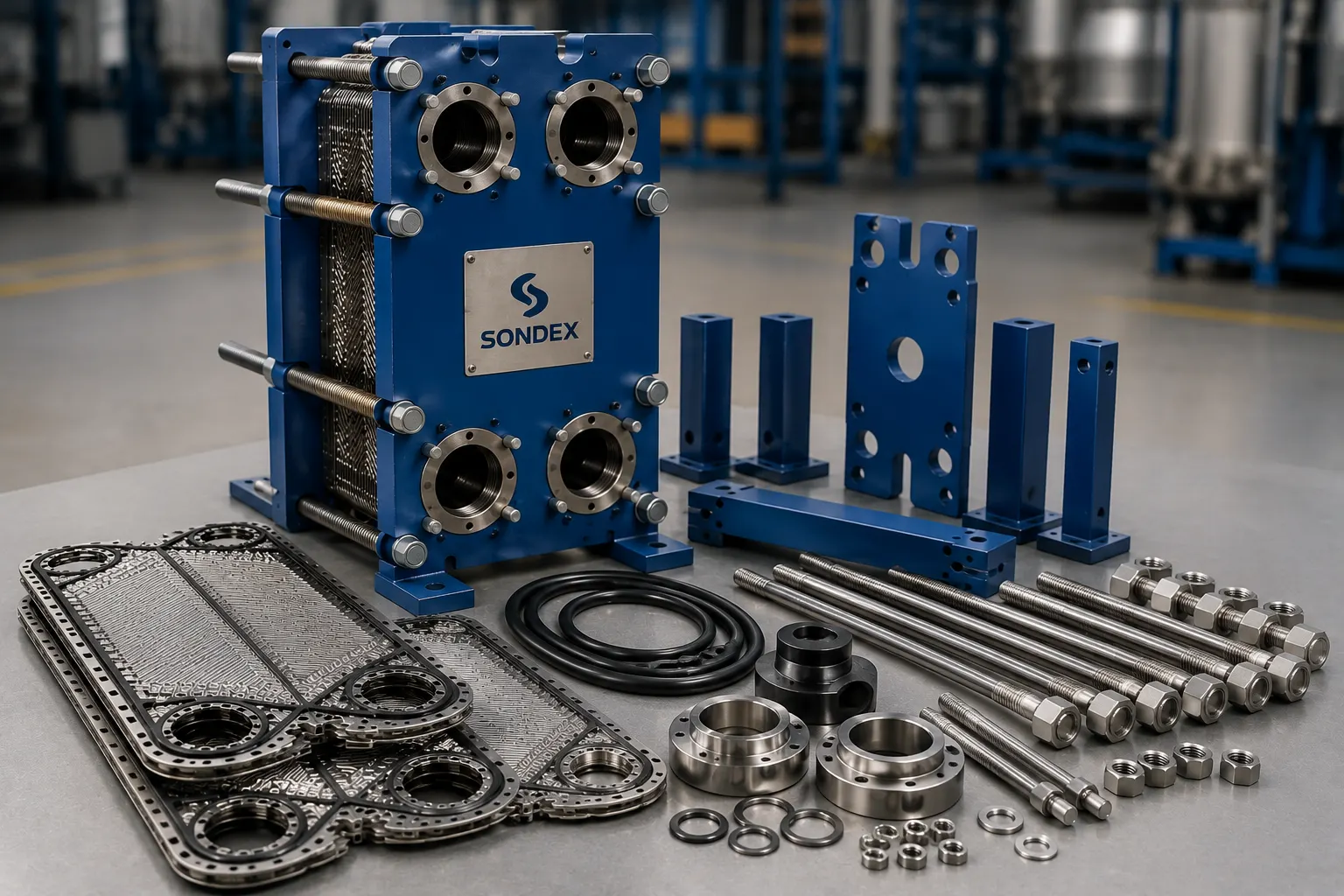 Sondex plate heat exchanger maintenance service in Dubai